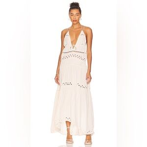 L’Academie Emmalyn Boho Ivory Maxi Dress